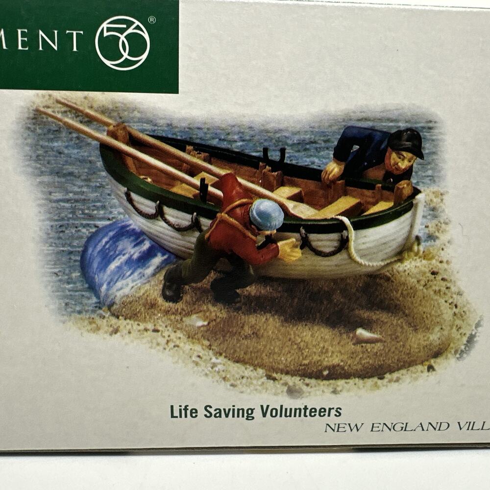 Department 56 New England Village Series "Life Saving Volunteers" #56.57117